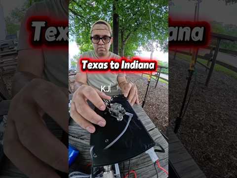 Texas to Indiana! #hobby #morsecode #hamradio #antenna #hamradiolife thumbnail