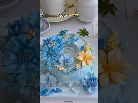 Gender reveal cake #asmr #cakedecorating #tutorial #story thumbnail