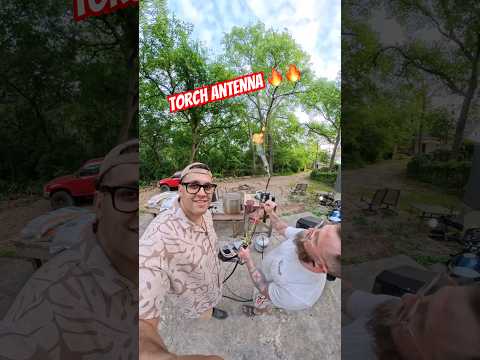 Torch antenna 🔥🔥 @thecasemaster #hobby #hamradio #hamradiolife #experement #radiooperator thumbnail