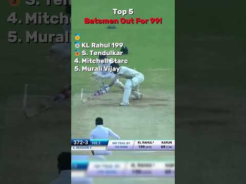Top 5 Batsmen Out For 99! thumbnail