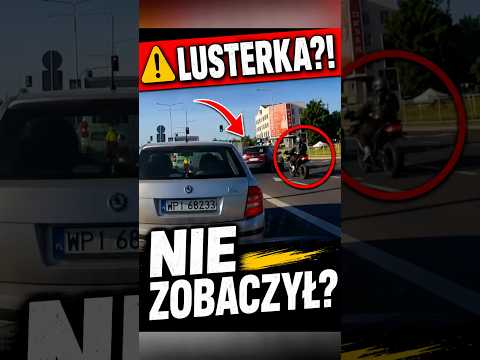 Jeden manewr, sekundy na reakcję. Czy zawsze patrzysz w lusterka? #polscykierowcy thumbnail