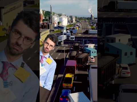Traffic Gridlock? Try THIS - Cities Skylines thumbnail