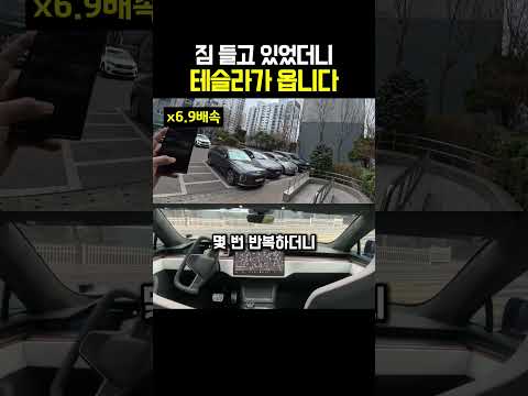 짐 들고 있었더니 테슬라가 옵니다 thumbnail