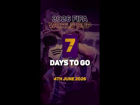 The 2026 #FIFAWorldCup kicks off next week! Who's excited? #football #worldcup thumbnail