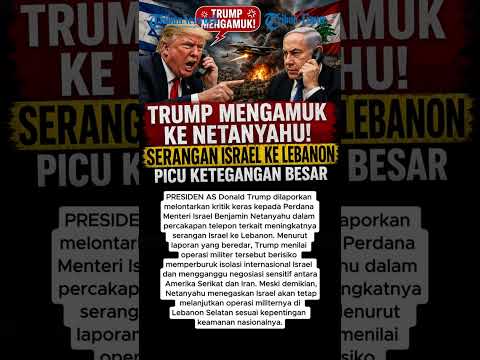 TRUMP MENGAMUK KE NETANYAHU! SERANGAN ISRAEL KE LEBANON PICU KETEGANGAN BESAR thumbnail