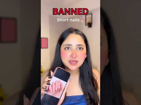 You Live in a World Where Short nails are Banned #funnyshorts #ytshorts #shorts thumbnail