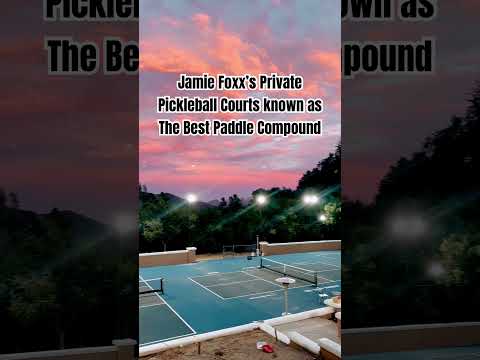 Jamie Foxx’s private pickleball courts known as The Best Paddle Compound #pickleball #jamiefoxx thumbnail