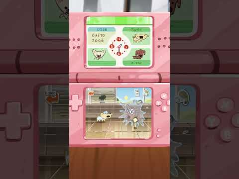Dog Bathing Time 🚿 | Nintendogs #shorts thumbnail