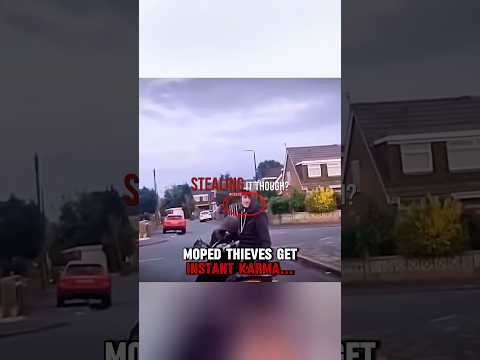 Moped thieves get INSTANT KARMA‼️? thumbnail