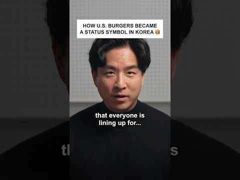 How U.S. Burgers Became a Status Symbol in Korea #shorts thumbnail