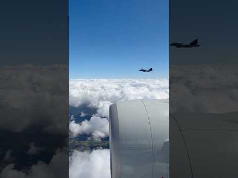 Swedish fighter jets escort PM Modi’s plane as he lands in Sweden | #shorts thumbnail