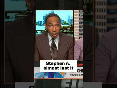 Stephen A. almost lost it over Mitchell Robinson's injury 🤣 thumbnail