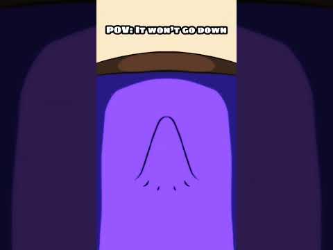 It won't go down #pov #shorts #animation thumbnail