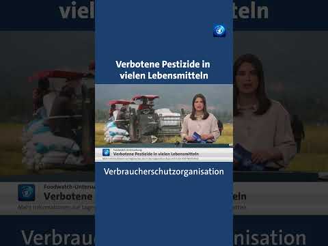 Lebensmittel in deutschen Supermärkten weisen Rückstände von verbotenen Pestiziden auf. #tagesschau thumbnail