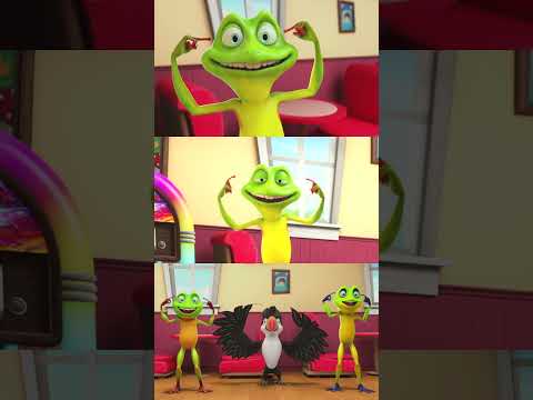 Head, Shoulder, Knees & Toes - Ribbit & Friends #headshoulderskneestoes #nurseryrhymes thumbnail
