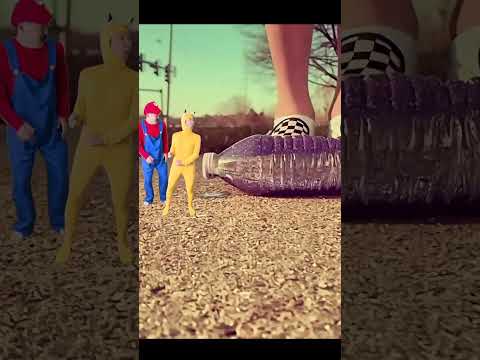 Little Bro Goes Flying (Animation Meme) Footage with Mario #shorts #meme #humor thumbnail