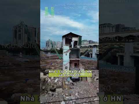 Nhà 1 cột 4 mặt tiền ở HN sẽ bị phá dỡ? thumbnail