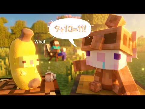 Foolish Axolotls Dont like Math😭 [Parotter's Best funny #shorts animations] thumbnail
