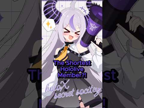 The Shortest Hololive Member?! #music #vtuber #japan #hololive #jpop @LaplusDarknesss thumbnail