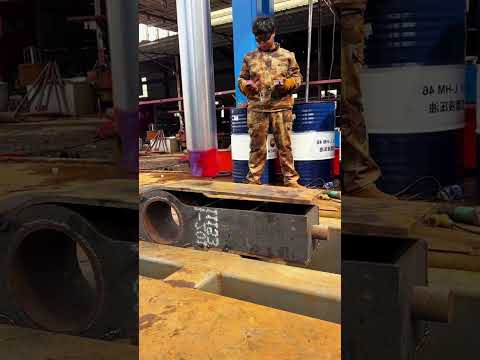 The welding process of arched axles- Good tools and machinery make work easy thumbnail