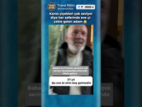 Her Gün Eve Gelirken Eşine Çiçek Alan Adam 🤣👏 thumbnail