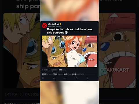 Bro picked up a book and the whole ship panicked 💀 #anime #animememes #animeedits #shorts thumbnail