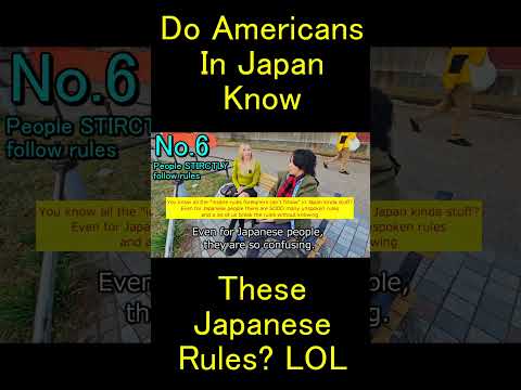 Do Americans in Japan Know These Rules? @OrientalPearl thumbnail