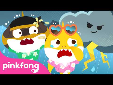 Rain Rain Go Away ☔ | Mischievous Baby Shark | Pinkfong Official thumbnail