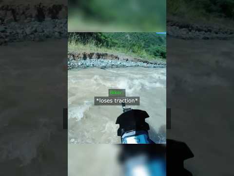Biker Tried Crossing A River But It Went Wrong… thumbnail