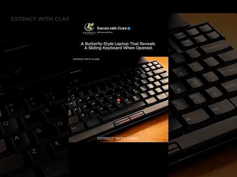 Futuristic Butterfly Laptop With Sliding Keyboard 💻🦋 thumbnail