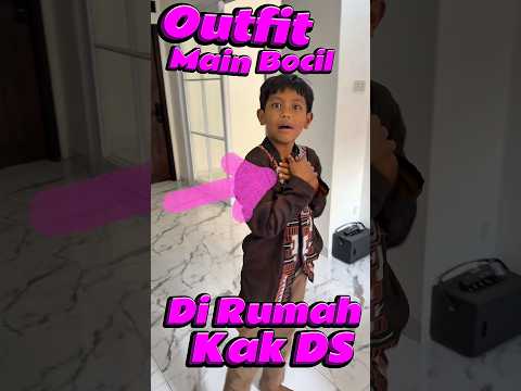 Outfit main Bocil di rumah kak DS #comedy #minivlog #anakdesa #outfit #main thumbnail