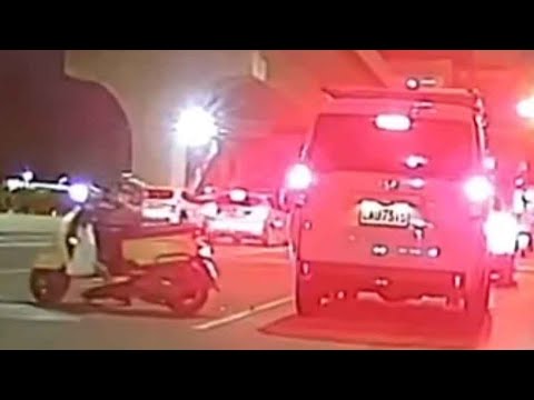 【車禍影片】直線底急煞還是閃不過 慢慢給他倒下去（2026.06.02 高雄市楠梓區後昌路 thumbnail