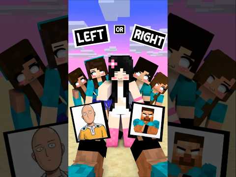 Help Girls Choose and Jump the Farthest #minecraft #shorts #newupload #helpherobrine thumbnail