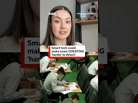 Smart tech could make exam cheating "harder to detect". #Cheating #Exams #BBCNews thumbnail