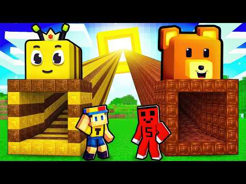 Samet ve Tuna: Süper Ayı vs Kraliçe Beatrice Tünel Yarışı !! - Minecraft thumbnail