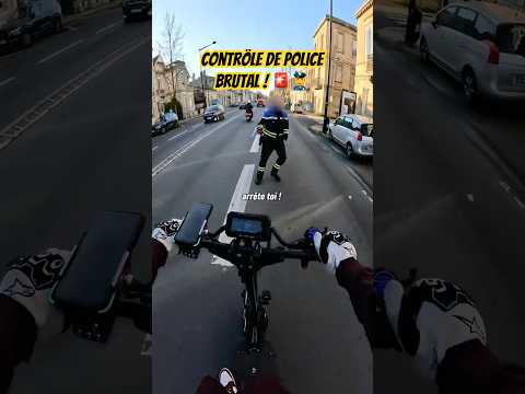 La police l’arrête brutalement sur sa trottinette électrique #police #controle #humour thumbnail