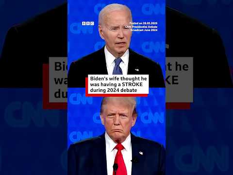 Jill Biden says she thought husband was having a stroke during 2024 debate. #JoeBiden #BBCNews thumbnail