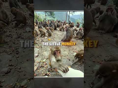This Monkey Is Too Kind ?? #shorts thumbnail
