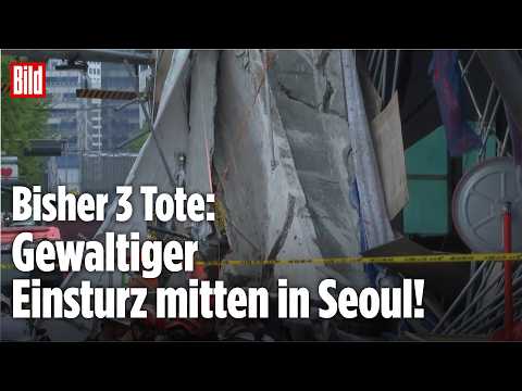 Schock in Südkorea: Sekunden nach Sicherheitscheck stürzt marode Brücke plötzlich ein! thumbnail