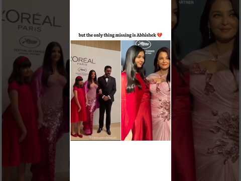 only Abhishek was missing 💔 #aishwaryaraibachchan #abhishekbachchan #shortsfeed #shorts thumbnail