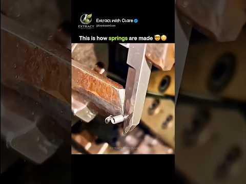 How Giant Metal Springs Are Actually Made ?⚙️ #Shorts thumbnail