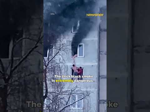 They Didn't Wait For Firefighters—They Saved Her Themselves😱👏  #bravery #heroic #shorts thumbnail