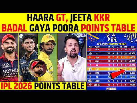 HAARA GUJARAT TITANS, JEETA KKR | BADAL GAYA POORA POINTS TABLE | IPL 2026 POINTS TABLE UPDATE thumbnail