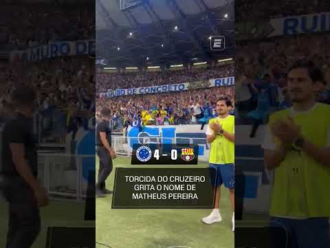MATHEUS PEREIRA É OVACIONADO PELA TORCIDA DO CRUZEIRO! #shorts thumbnail