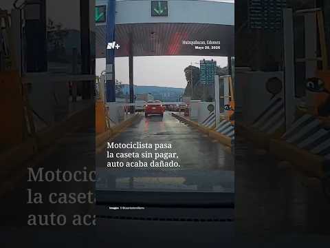 Motociclista se aprovechó de que un conductor pagó su caseta thumbnail