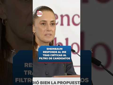 Sheinbaum responde al INE tras críticas al filtro de candidatos | #Shorts | De Pisa y Corre thumbnail