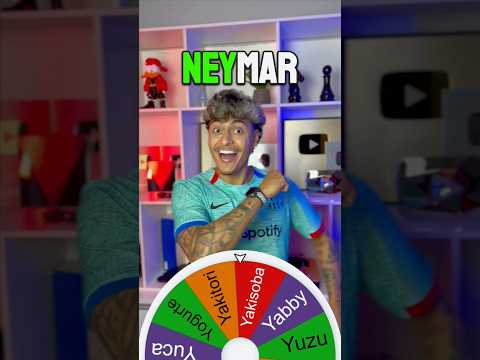 COMENDO COISAS COM AS LETRAS DO NEYMAR 😱 #shorts thumbnail