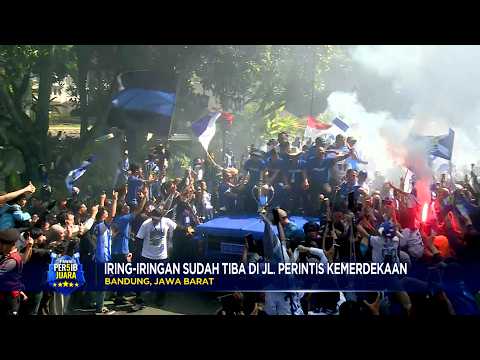 Iring-Iringan Para Pemain Persib Diiringi Gemuruh Teriakan "Juara! Juara!" | Pawai Per5ib Juara thumbnail