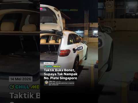 Taktik buka bonet tutup no plate SG thumbnail
