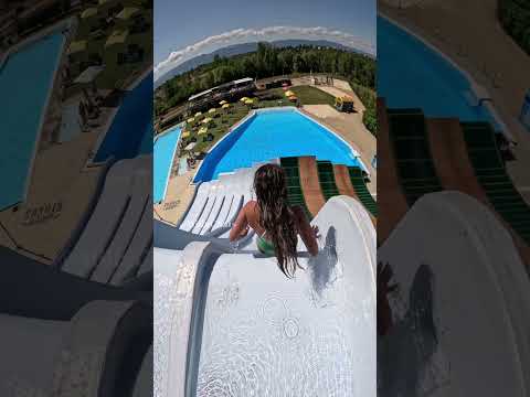 jumping down the slide! 💚 thumbnail